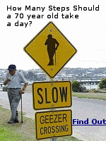 Many elderly feel that they are too old to start exercising, they feel weak, tired or just too lazy to exercise regularly in the form of walking. In fact, around 1 in 4 older people between the ages of 65 and 75 takes regular exercise with many people feeling that by walking regularly they are doing more damage to themselves than good. Many of the elderly and seniors who do are unsure about how much walking they should be doing. So, how many steps should a 70 year old walk in a day?